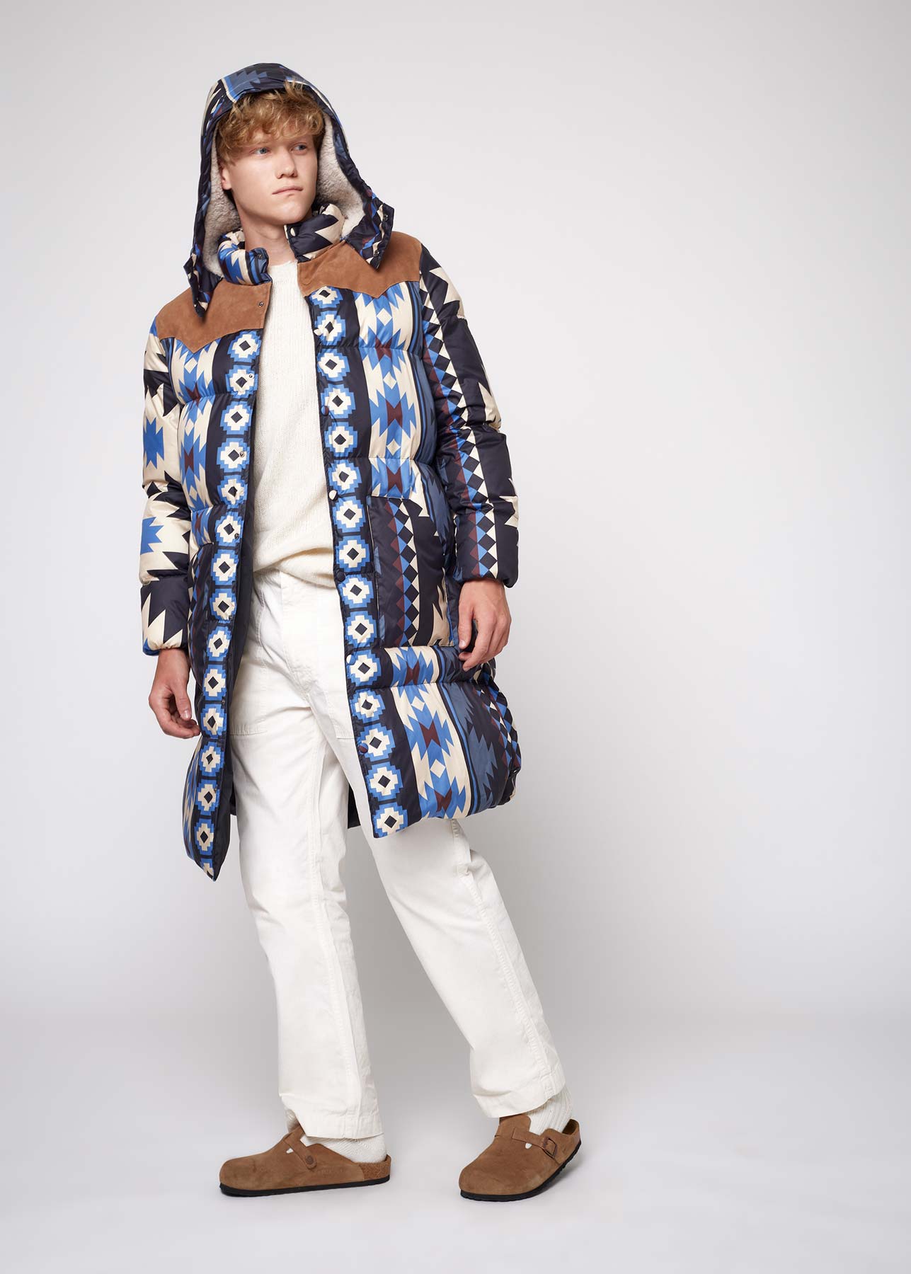 BLAST-OFF BELLATRIX AZTEC QUILTED PUFFER JACKET